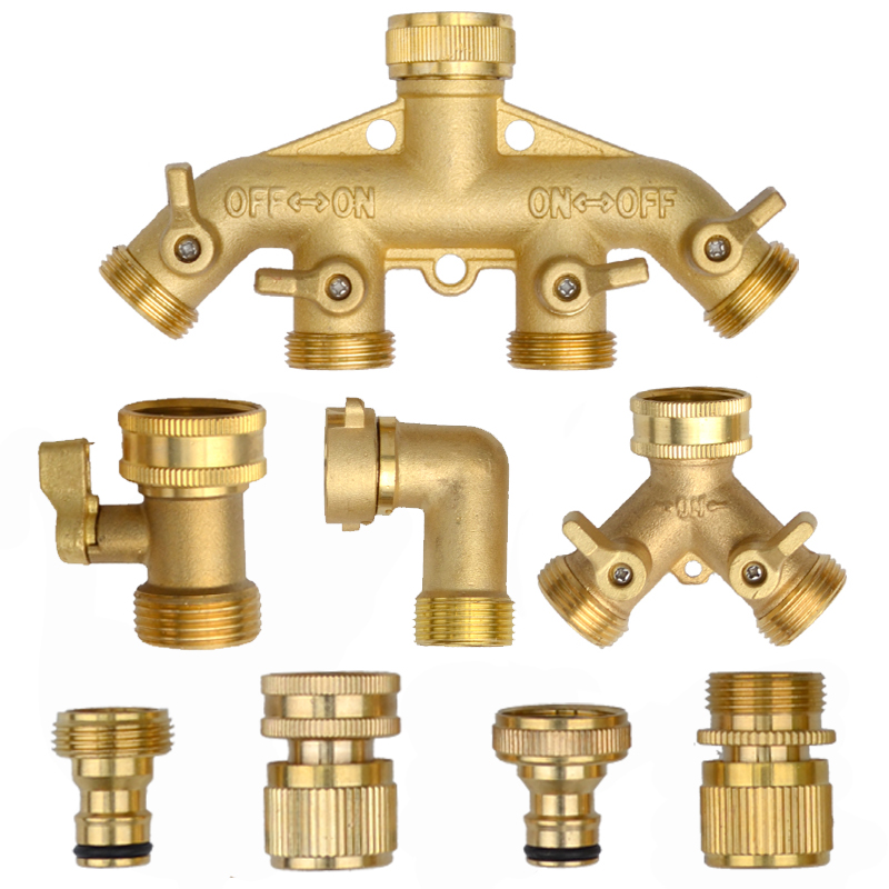Smart Garden Hose Valve - Ağır Hizmet Tipi Pirinç 1-2-4 yollu