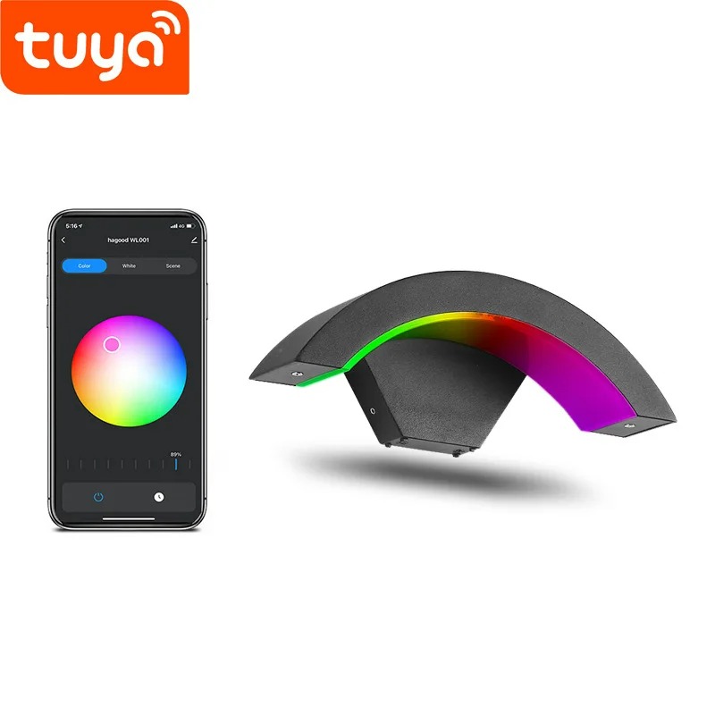 Smart Zigbee Garden Light - Tuya Akıllı WiFi/ZigBee Duvar Lambası, Kısılabilir