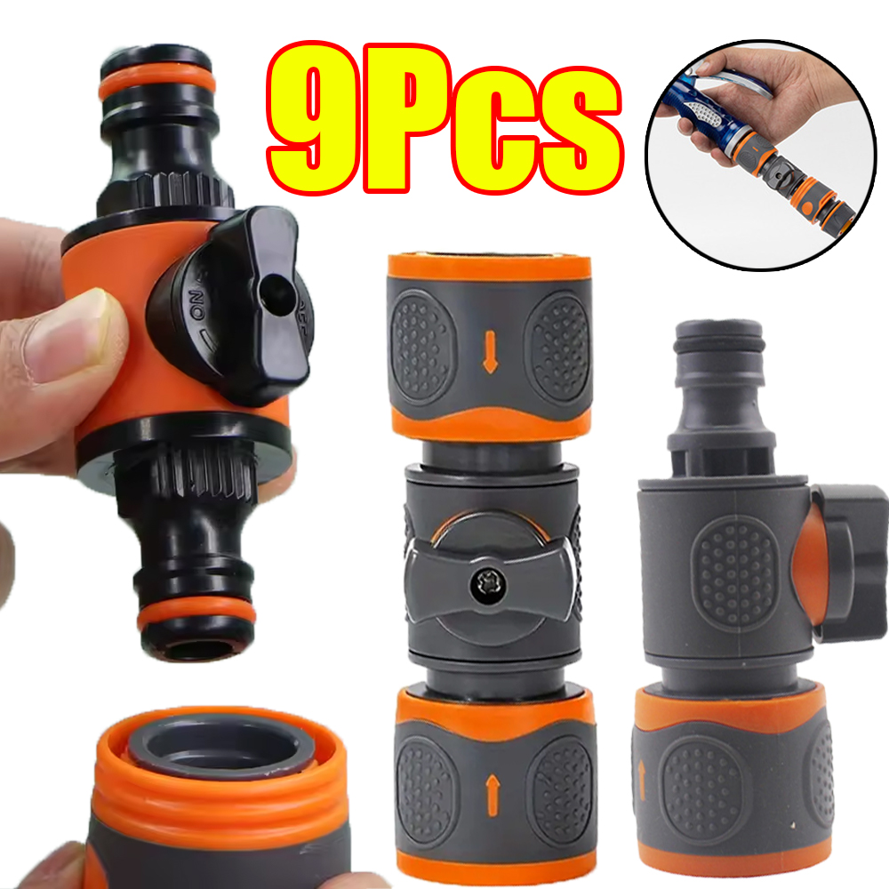 Smart Garden Hose Valve - 1-9 Adet Bahçe Hortumu Hızlı Bağlantı
