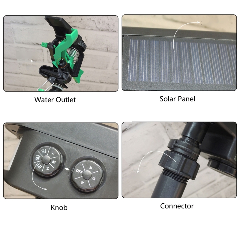 Smart Garden Construct - Güneş otomatik bahçe sulama cihazı programlanabilir