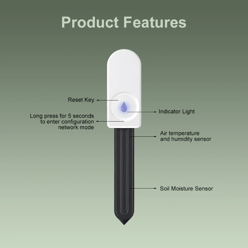 Zigbee Akıllı Toprak Nem Sensö - Smart Zigbee Garden Light incelemesi ve fiyatı