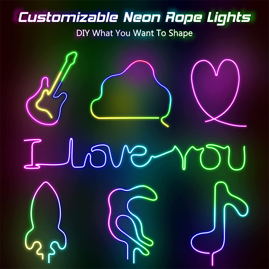 RGBIC LED Neon şerit 12V 96LED - Smart Led Garden incelemesi ve fiyatı